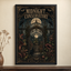 The Midnight Conservatory Printable Wall Art – Vintage Gothic Botanical Poster Digital Download