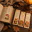 12 Printable Autumn Woodland Bookmarks, Fall Book Lover PDF Set