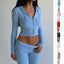 Zip Hoodie & High-Waist Pants Set | Women’s Casual Lounge Tracksuit