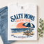 Salty Moms Beach Club PNG File | Summer Beach Shirt Design