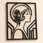 Art Deco Woman Wall Art STL File | 3D Printable Flapper Portrait Decor