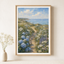 Coastal Wildflower Printable Wall Art – Vintage Seaside Path Landscape Digital Download