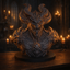 Infernal Demon Bust STL – Highly Detailed Fantasy Sculpture 3D Print File