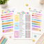 Editable Kids Routine Chart Canva Template Bundle | Morning Evening Daily Routine Printable
