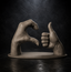 Friendzoned Sculpture STL – Modern Relationship Art 3D Print File