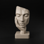 Low Poly Face Sculpture STL File for 3D Printing Modern Abstract Decor