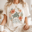 Sea Turtle Floral PNG File | Beach Shirt Sublimation Design | Coastal Ocean Turtle PNG