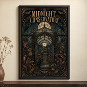 The Midnight Conservatory Printable Wall Art – Vintage Gothic Botanical Poster Digital Download