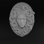 Medusa Wall Art STL | Greek Mythology 3D Print Decor