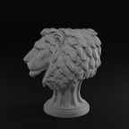 Majestic Lion Planter STL | Lion Head Flower Pot 3D Print File
