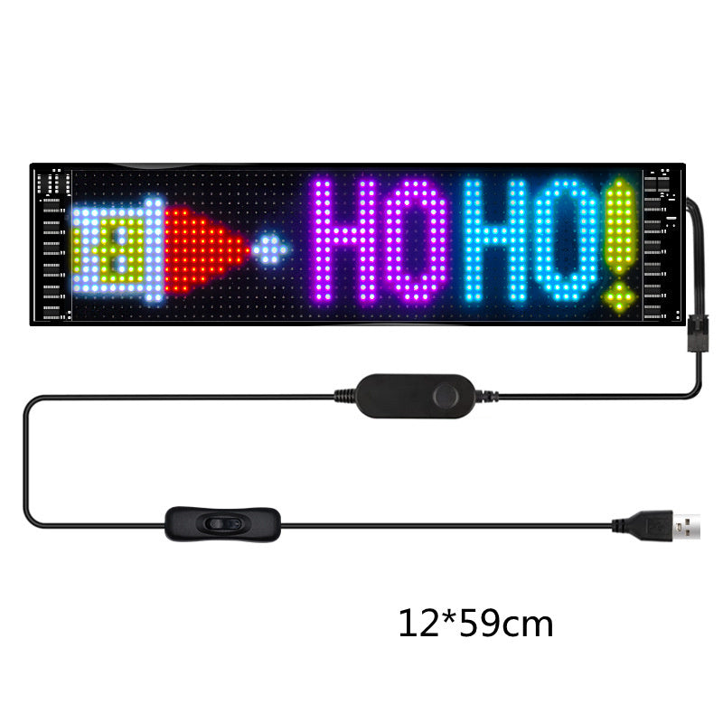 Programmable Full-Color Car LED Sign | APP Control Advertising Display Panel