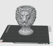 Majestic Lion Planter STL | Lion Head Flower Pot 3D Print File