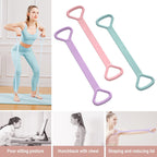 Elastic Resistance Band Set | Yoga & Fitness Training Bands with Handles