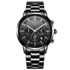 Men's Waterproof Quartz Sports Watch – Chronograph Moon Phase Business Style