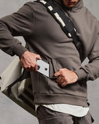 Men's Oversized Fleece Hoodie – Loose Fit Cotton Blend Sports Sweater