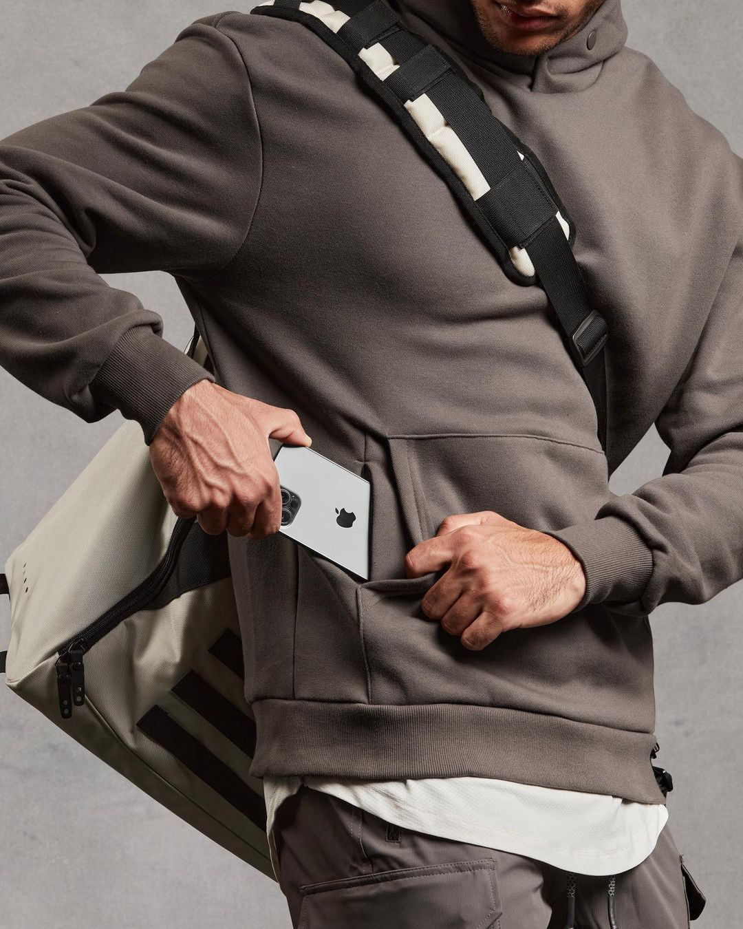 Men's Oversized Fleece Hoodie – Loose Fit Cotton Blend Sports Sweater