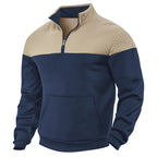 Men’s Fleece-Lined Zip Sweater | Loose Fit, Multicolor
