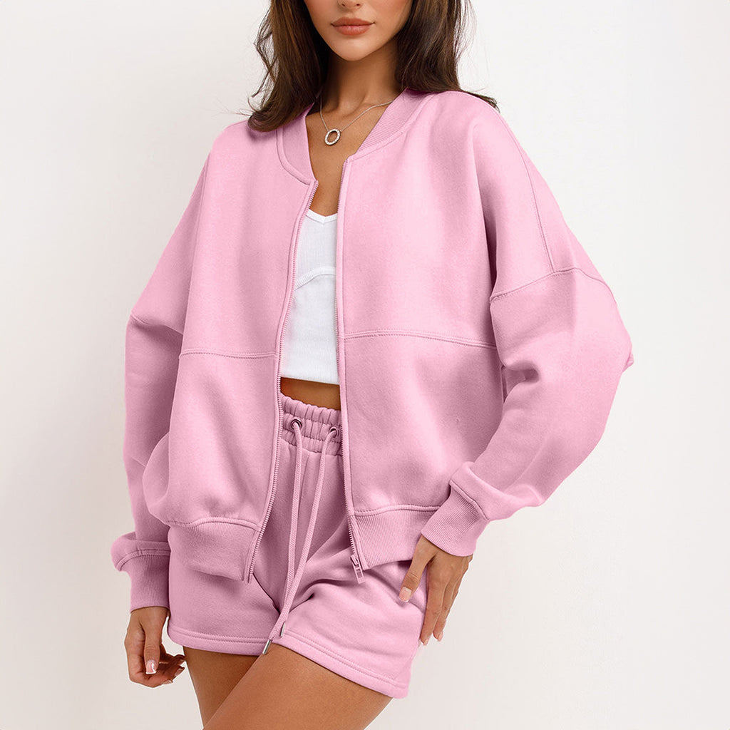 Women’s 2-Piece Jacket & Shorts Set | Lightweight Summer Casual Co-ord