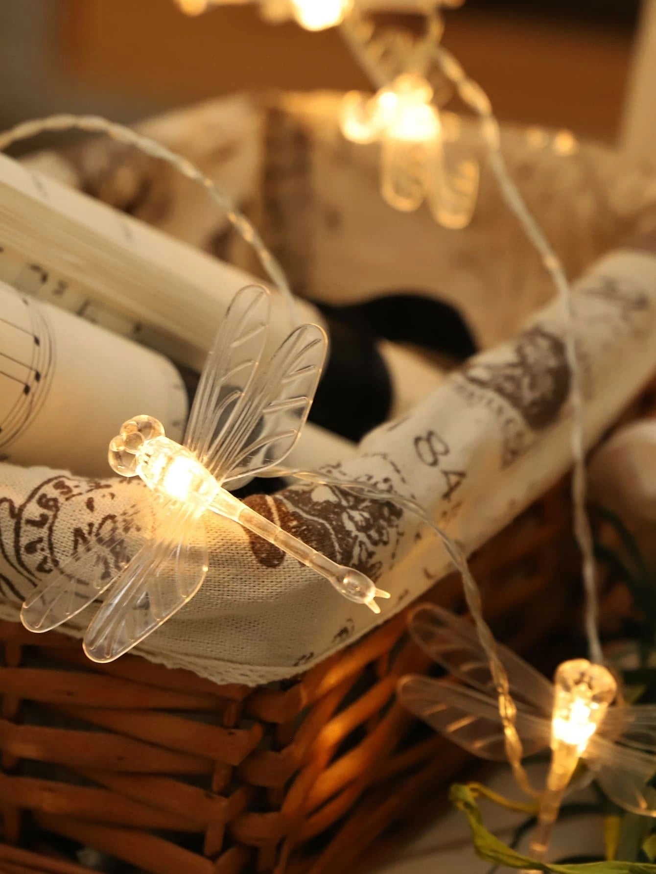 3M LED Novelty String Lights – Butterfly/Dragonfly Battery-Powered Decoration