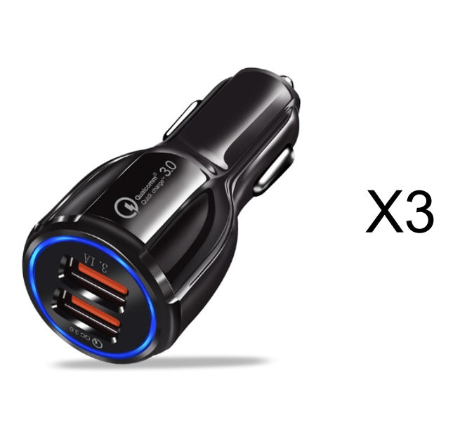 Quick Charge 3.0 Car Charger – Dual USB Fast Charging Adapter (36W)