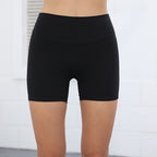 High-Waist Hip-Lifting Shorts with Pockets | Quick-Dry Women’s Fitness Shorts