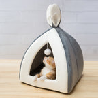 Cat House Villa Pet Bed – Cozy Cave Kennel for Small Dogs & Cats