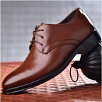 Men's Formal Pointed Toe Dress Shoes – Classic Lace-Up Business Oxford
