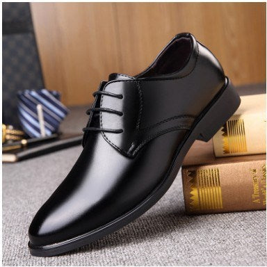 Men's Formal Pointed Toe Dress Shoes – Classic Lace-Up Business Oxford
