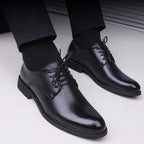 Men's Formal Pointed Toe Dress Shoes – Classic Lace-Up Business Oxford
