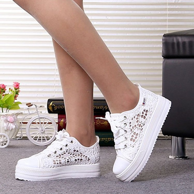 Women’s Canvas Daddy Shoes | Retro Platform Casual Sneakers Hoofdafbeelding
