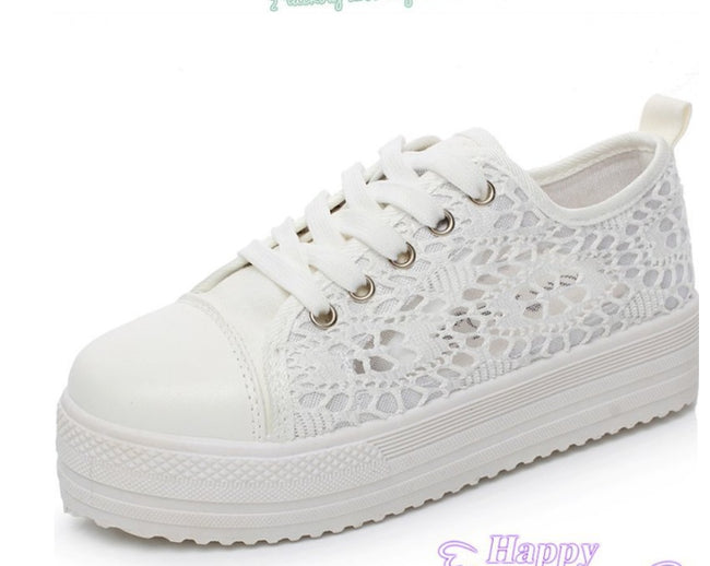 Women’s Canvas Daddy Shoes | Retro Platform Casual Sneakers Main Image