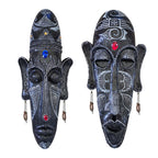 Resin Tribal Mask Wall Décor | Statement Home Art Piece