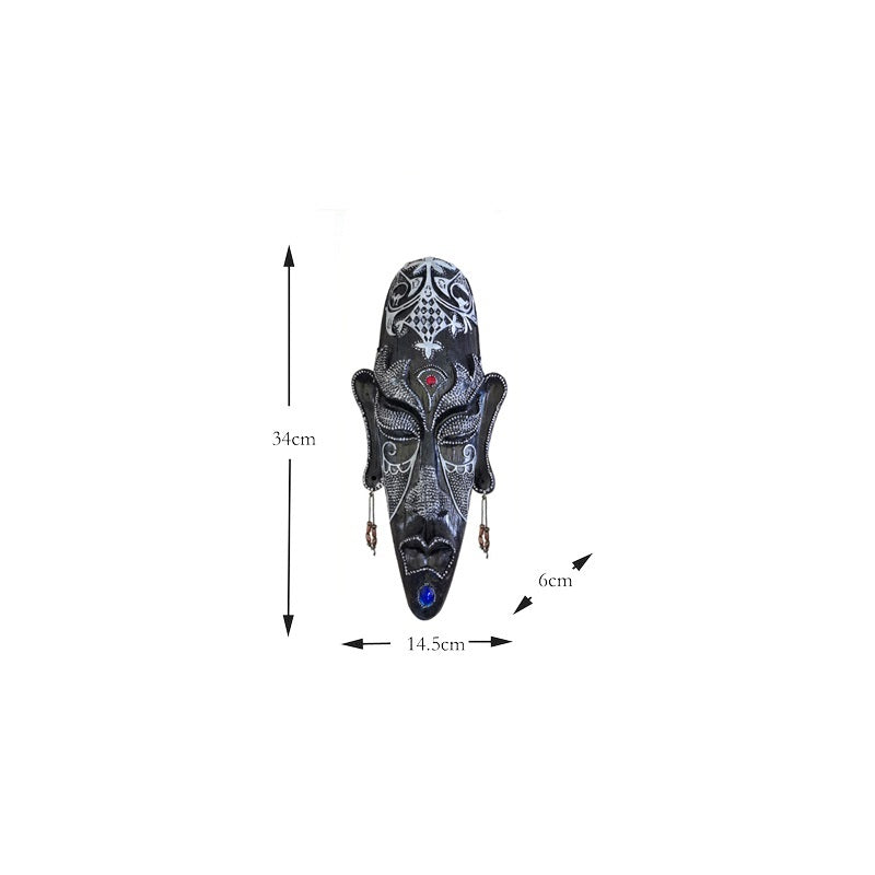 Resin Tribal Mask Wall Décor | Statement Home Art Piece