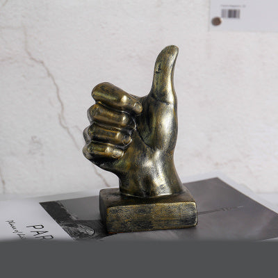 Resin Gesture Ornaments | Trendy Minimalist Hand-Gesture Décor Pair