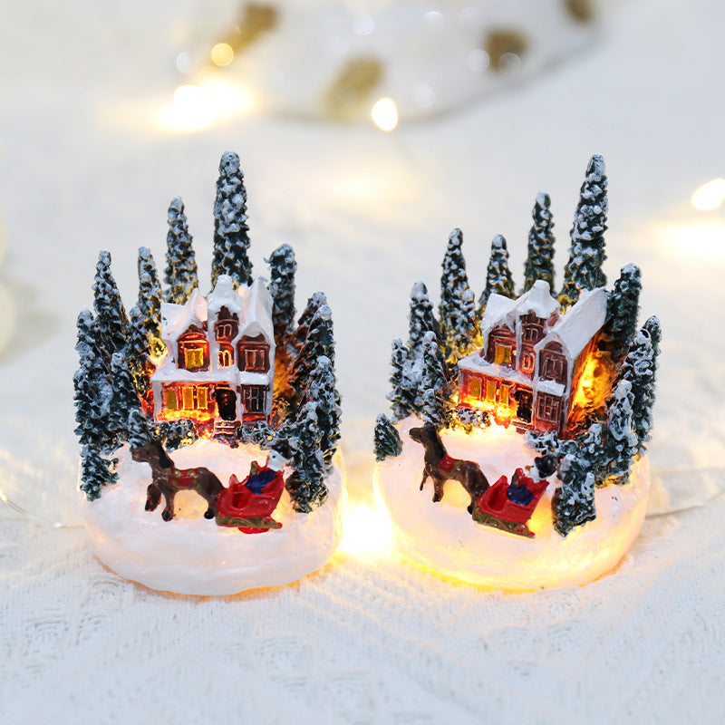 Christmas Resin House Ornament | Mini Festive Home Décor Gift Main image