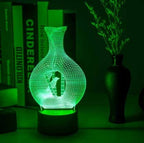 Creative 3D Night Light LED Lamp – 7 Color Change Touch Optical Illusion