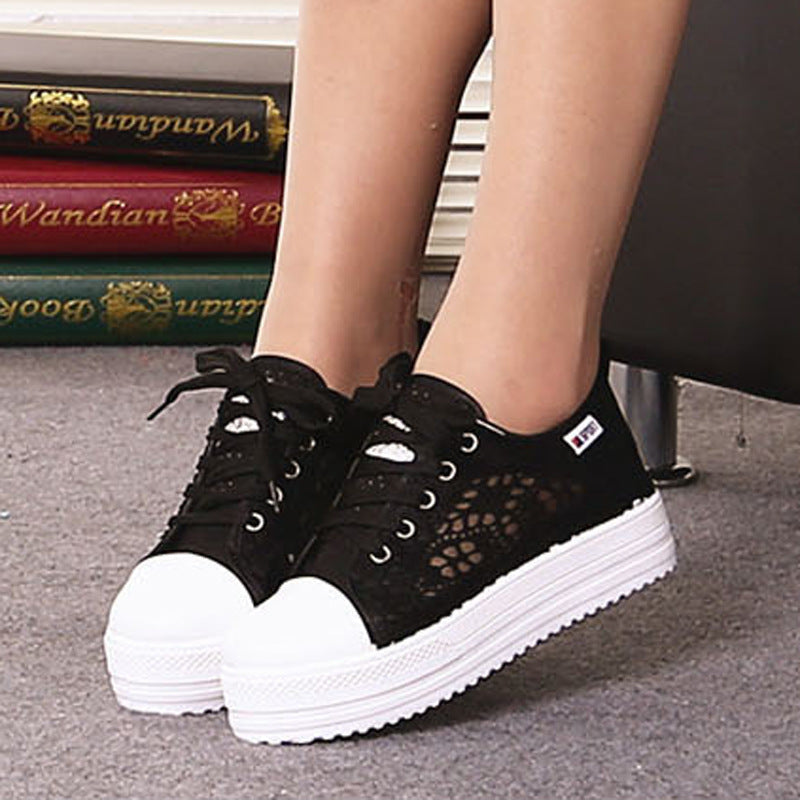 Women’s Canvas Daddy Shoes | Retro Platform Casual Sneakers