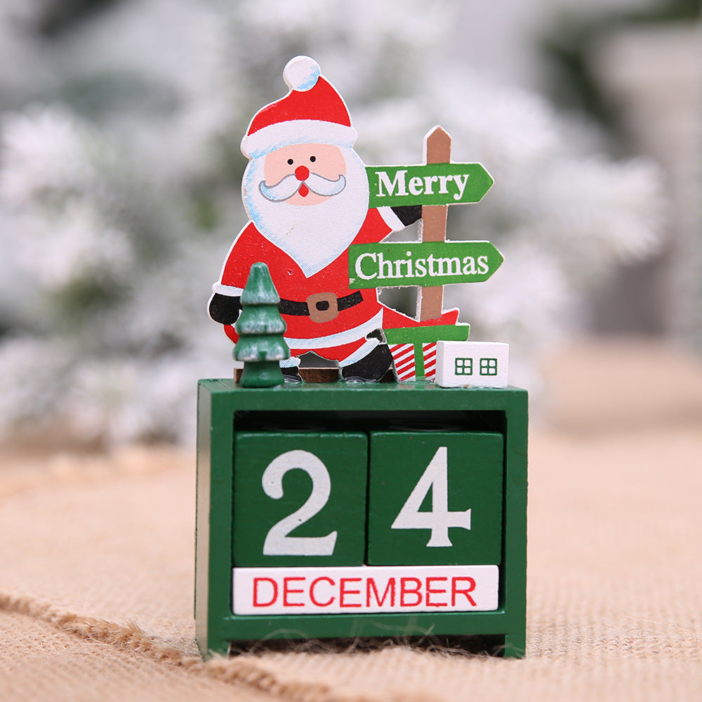 Wooden Christmas Countdown Calendar | Festive Holiday Decorations