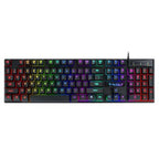 Wired RGB Gaming Keyboard – Mechanical Feel with Multimedia Shortcuts