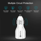 Quick Charge 3.0 Car Charger – Dual USB Fast Charging Adapter (36W)