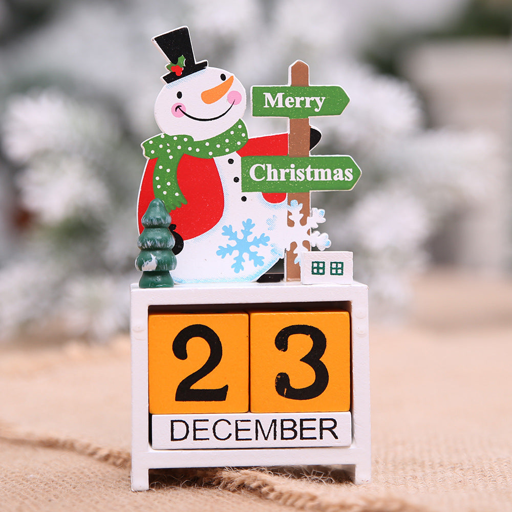 Wooden Christmas Countdown Calendar | Festive Holiday Decorations