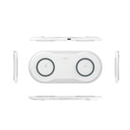 Wireless Dual Mobile Phone Charger – 10W Fast Charging Pad (Qi Compatible)