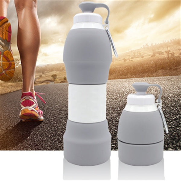 Portable Silicone Folding Water Bottle | 580 ml Travel & Outdoor Bottle Main image