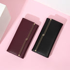 Women’s Long Wallet & Simple Card Holder | Fashion Zipper Wallet