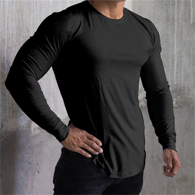 Men’s Quick-Dry Long-Sleeve Training Shirt | Lightweight Loose Fit Sports Top Secundaire afbeelding