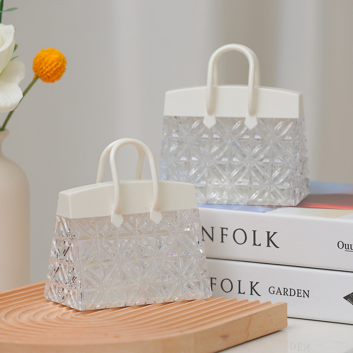 Acrylic Warm-Light Creative Night Lamp | Small Home Décor Accent