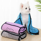 Super-Absorbent Microfiber Pet Towel | Quick-Dry Dog & Cat Bath Towel
