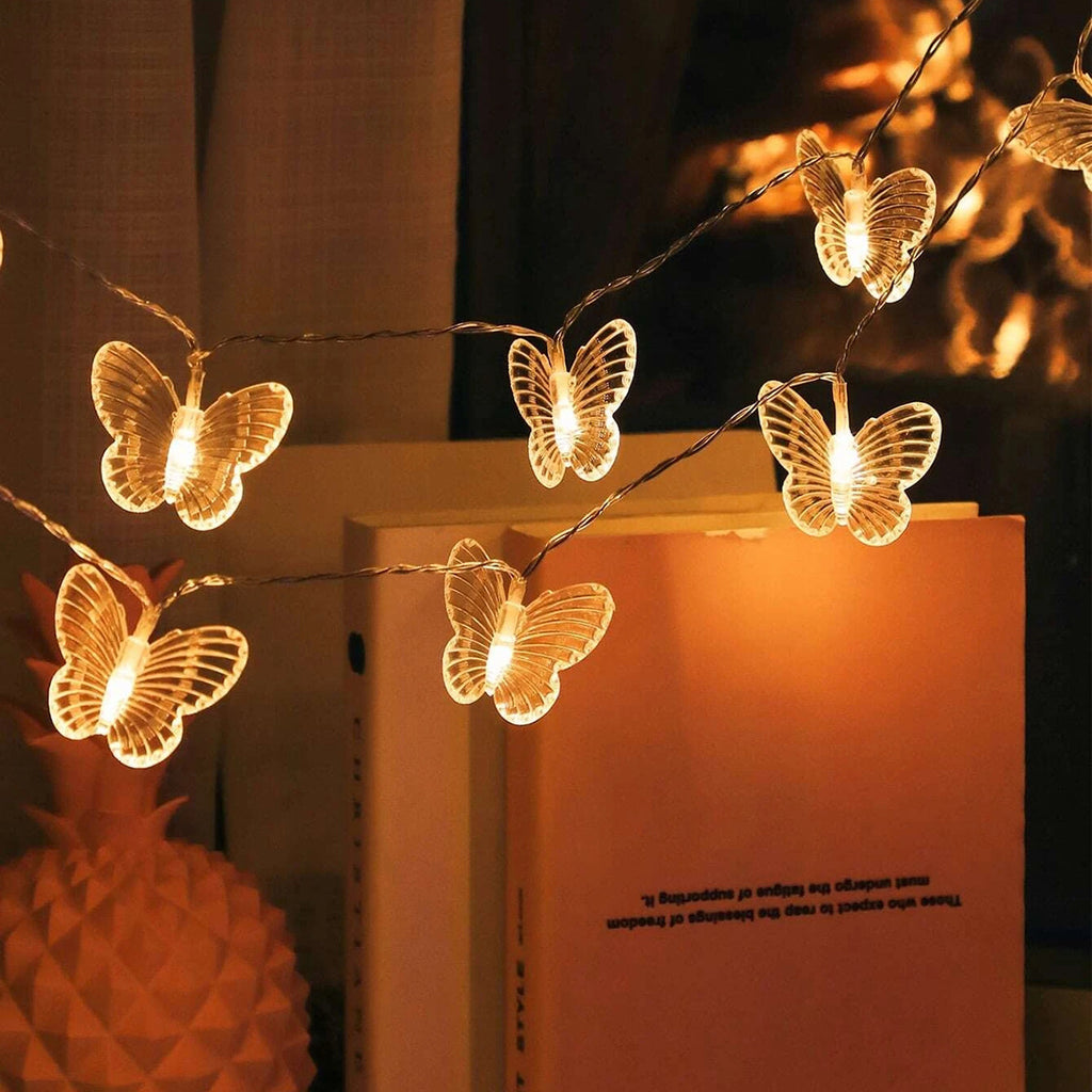 3M LED Novelty String Lights – Butterfly/Dragonfly Battery-Powered Decoration