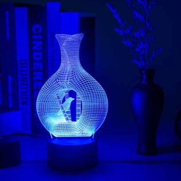 Creative 3D Night Light LED Lamp – 7 Color Change Touch Optical Illusion
