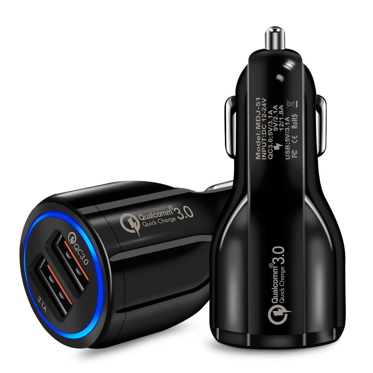Quick Charge 3.0 Car Charger – Dual USB Fast Charging Adapter (36W) Main image